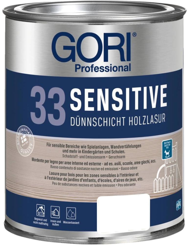 GORI 33 Sensitiv-Lasur Farblos 0,75 ltr.